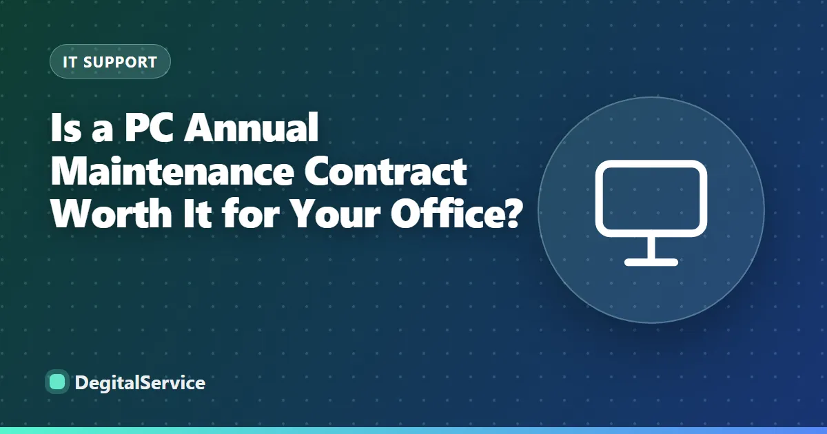 Is a PC Annual Maintenance Contract Worth It for Your Office?