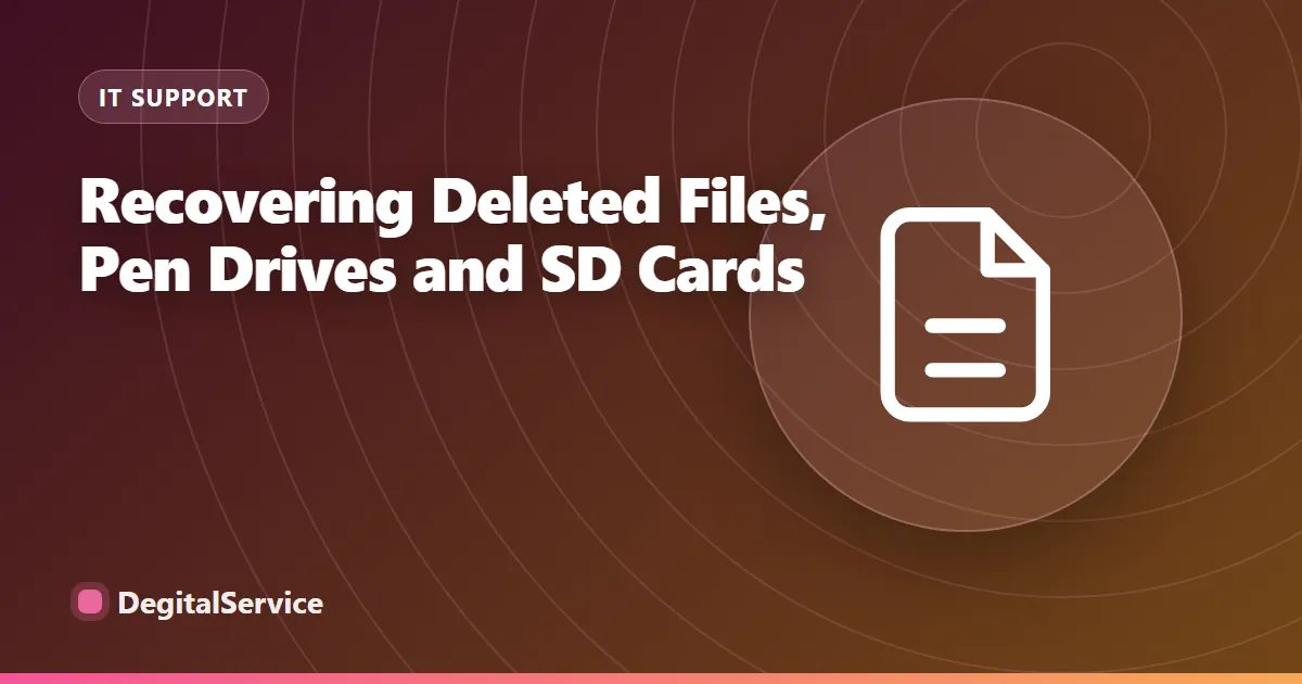 Recovering Deleted Files, Pen Drives and SD Cards