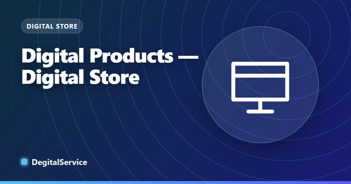 Digital Products digital products
